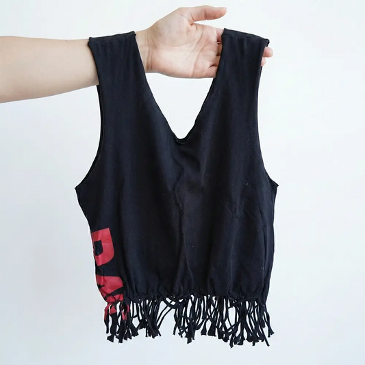 Handcrafted Multipurpose T-Shirt Bag Black Recycled