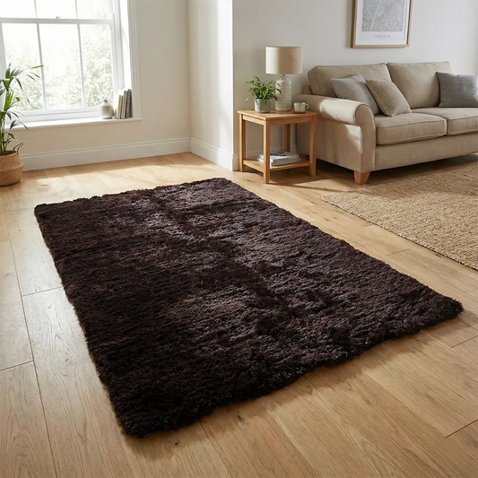 Upcycled Carpet - Dark Chocolate Woven Carpet