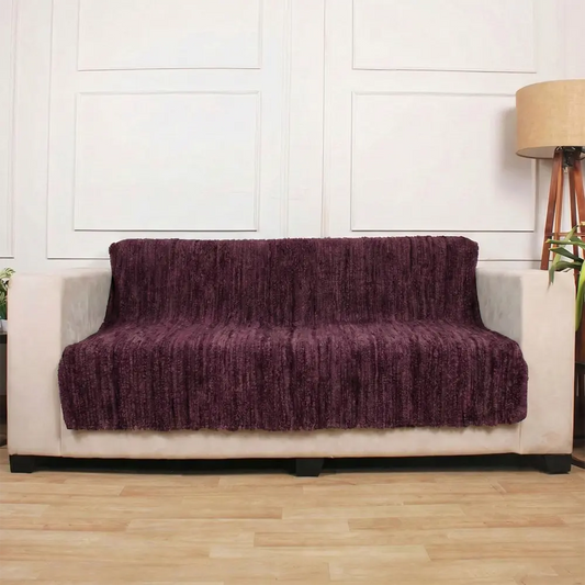Upcycled Sofa Patti - Tan and Brown Woven Couch Runner
