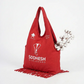 Handcrafted Multipurpose T-Shirt Bag Red Recycled