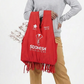 Handcrafted Multipurpose T-Shirt Bag Red Recycled