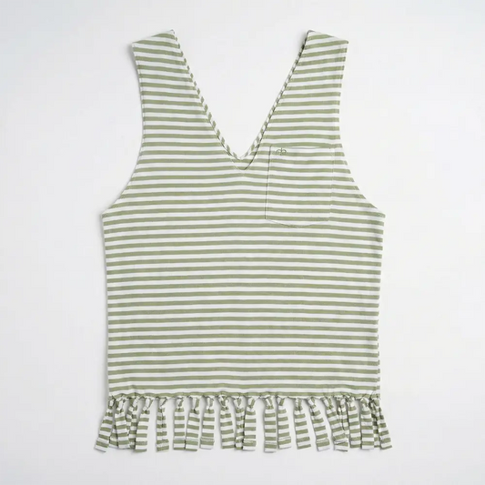 Handcrafted Multipurpose T-Shirt Bag - Striped grey Recycled