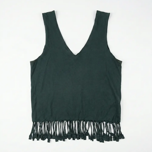 Handcrafted Multipurpose T-Shirt Bag - Bottle Green Dark Green - Recycled