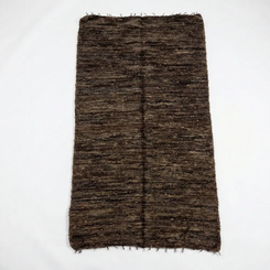 Upcycled Sofa Patti - Deep Brown Textured Handloom Mat