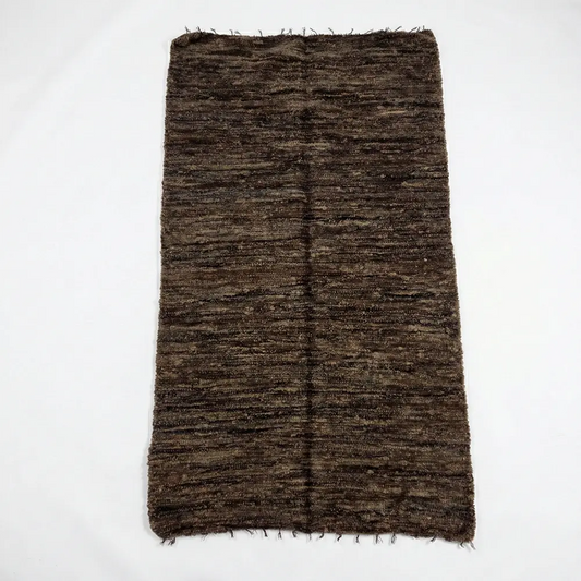 Upcycled Sofa Patti - Deep Brown Textured Handloom Mat
