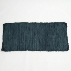 Upcycled Sofa Patti - Midnight Blue Textured Sofa Throw