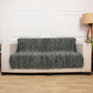 Upcycled Sofa Patti - Deep Green Ribbed Runner