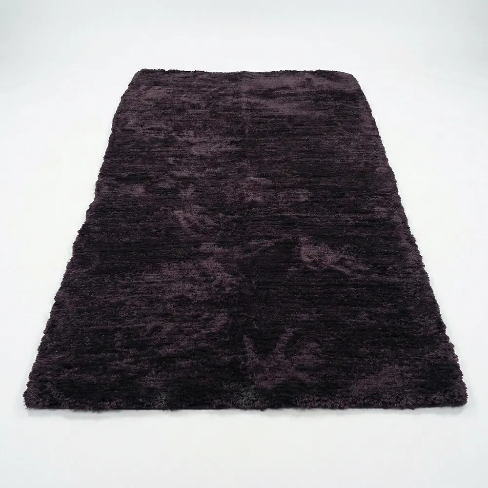 Upcycled Sofa Patti - Black and Brown Woven High-Pile Mat