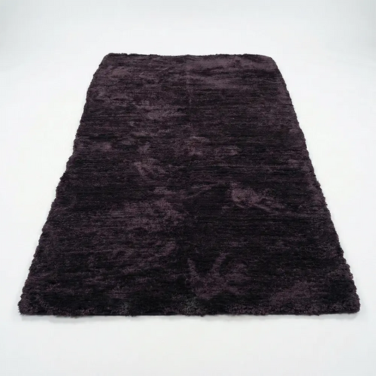 Upcycled Sofa Patti - Black and Brown Woven High-Pile Mat