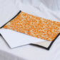 Upcycled Fabric Folder - Laptop Cover Vibrant floral pattern on a cream linen base